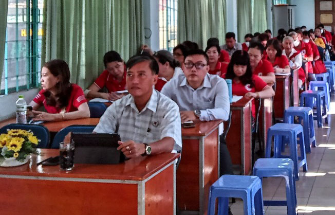 Hội Chữ thập đỏ quận Tân Bình tổ chức Lớp tập huấn nghiệp vụ công tác Hội năm 2023