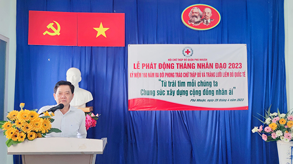 Hội Chữ thập đỏ quận Phú Nhuận hưởng ứng thực hiện Tháng Nhân đạo năm 2023