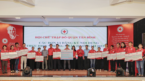 Hội Chữ thập đỏ quận Tân Bình hưởng ứng thực hiện Tháng Nhân đạo năm 2023