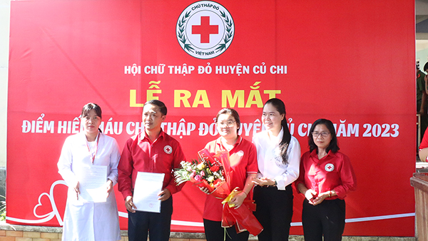 Huyện Củ Chi ra mắt Điểm hiến máu Chữ thập đỏ