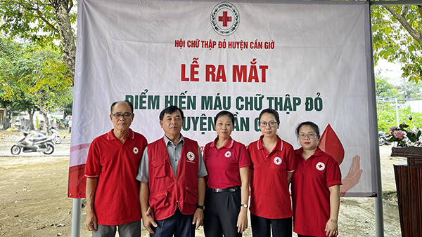Huyện Cần Giờ thành lập Điểm hiến máu Chữ thập đỏ