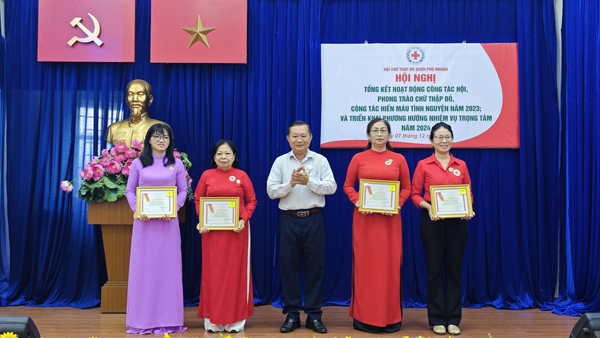Hội Chữ thập đỏ quận Phú Nhuận tổng kết năm 2023