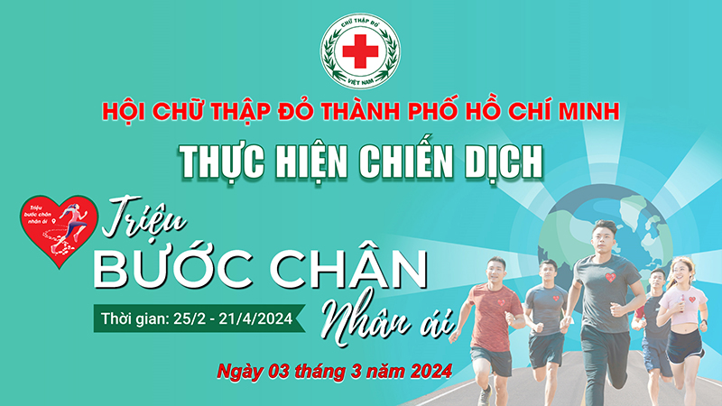 Thành phố Hồ Chí Minh - 5.000 người tham gia Chiến dịch Triệu bước chân nhân ái