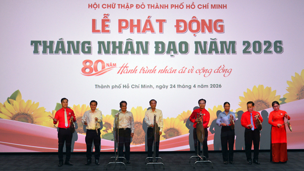 Thành phố Hồ Chí Minh tổ chức Lễ phát động Tháng Nhân đạo 2026