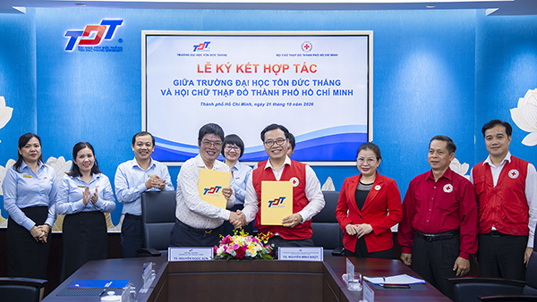 Hội Chữ thập đỏ Thành phố Hồ Chí Minh và Trường Đại học Tôn Đức Thắng (TDTU) ký kết hợp tác, lan tỏa giá trị nhân đạo gắn với tri thức và công nghệ