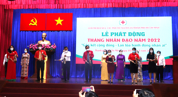 Cụm thi đua các tỉnh Tây Nguyên và Thành phố Hồ Chí Minh phát động Tháng Nhân đạo năm 2022